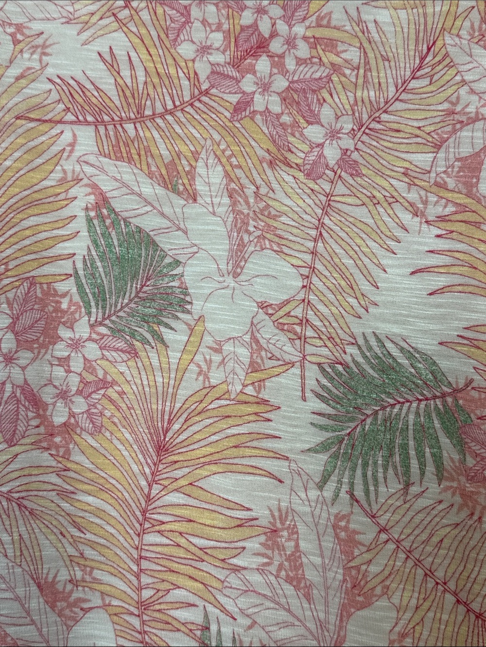 Tommy Bahama Maxi Skirt M Pink Tropical Floral Palm Print Rayon Lined Resort - Picture 4 of 13